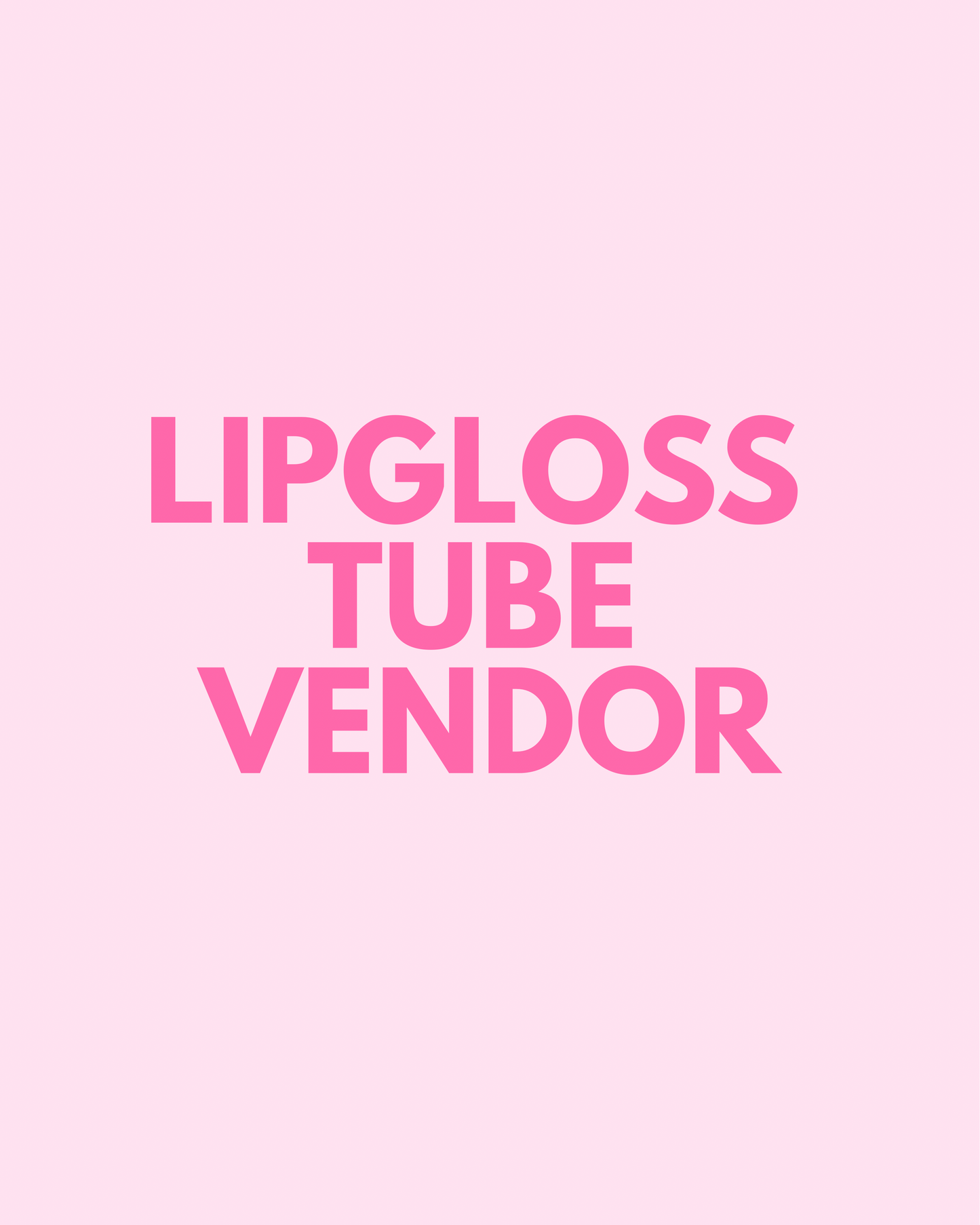 Lipgloss Tube Vendor