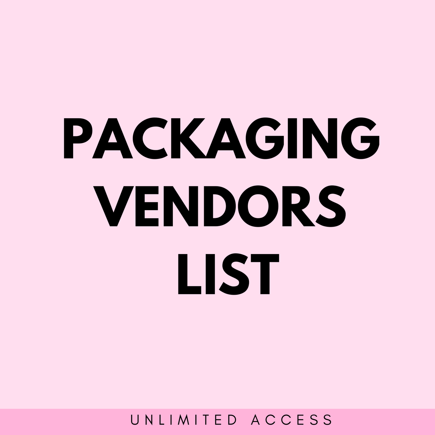 Package Vendors List