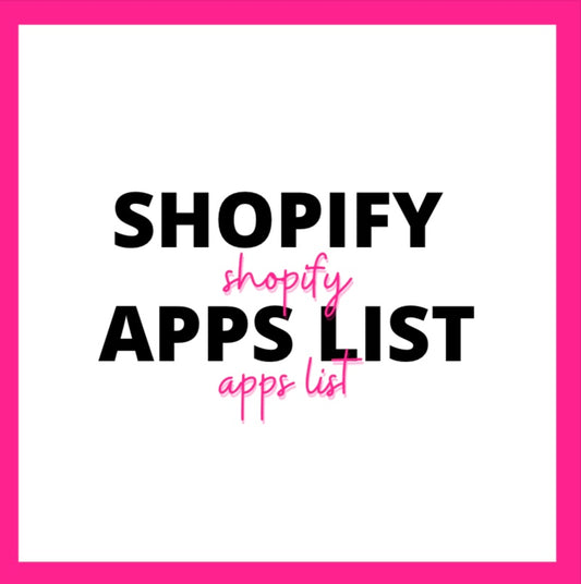 Shopify Apps List